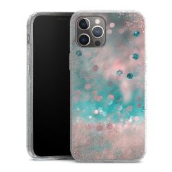 Silicone Glitter Case silver glitter