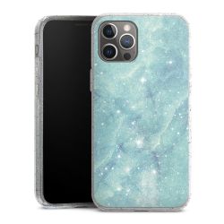 Silicone Glitter Case silver glitter