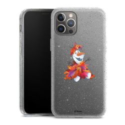 Silicone Glitter Case silver glitter