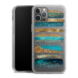 Silicone Glitter Case silver glitter