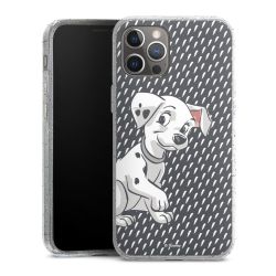 Silicone Glitter Case silver glitter