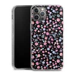 Silicone Glitter Case silver glitter