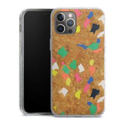 Silicone Glitter Case silver glitter