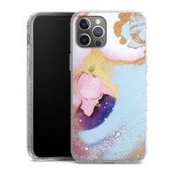 Silicone Glitter Case silver glitter