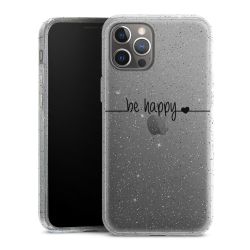 Silicone Glitter Case silver glitter