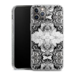 Silicone Glitter Case silver glitter