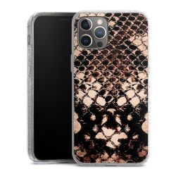 Silicone Glitter Case silver glitter