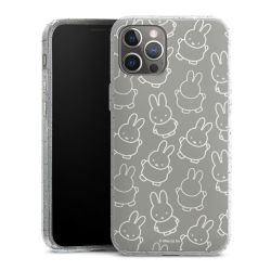 Silicone Glitter Case silver glitter