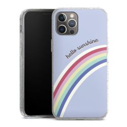 Silicone Glitter Case silver glitter