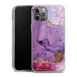 Silicone Glitter Case silver glitter