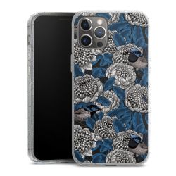 Silicone Glitter Case silver glitter