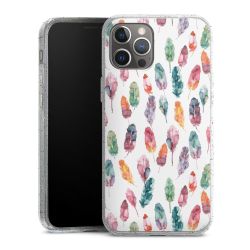 Silicone Glitter Case silver glitter