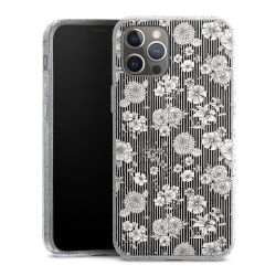 Silicone Glitter Case silver glitter