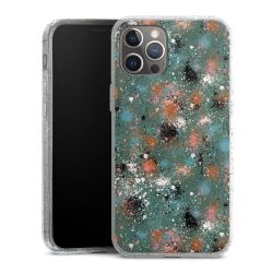 Silicone Glitter Case silver glitter