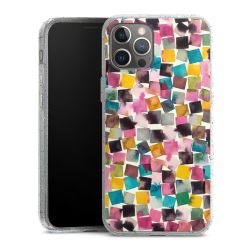 Silicone Glitter Case silver glitter