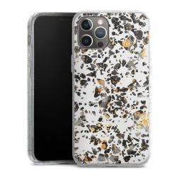 Silicone Glitter Case silver glitter