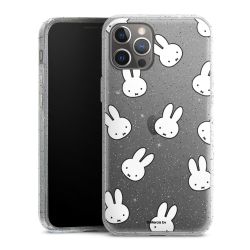 Silicone Glitter Case silver glitter