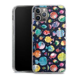 Silicone Glitter Case silver glitter