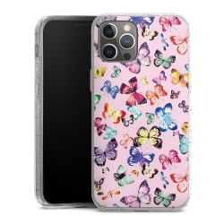 Silicone Glitter Case silver glitter