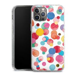 Silicone Glitter Case silver glitter