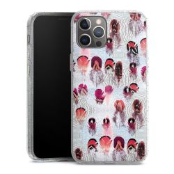 Silicone Glitter Case silver glitter