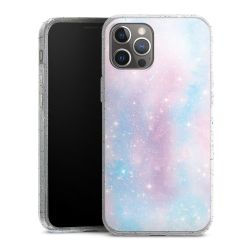 Silicone Glitter Case silver glitter