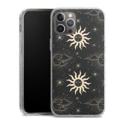 Silicone Glitter Case silver glitter