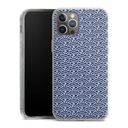 Silicone Glitter Case silver glitter