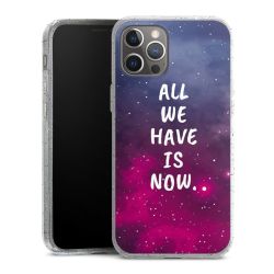 Silicone Glitter Case silver glitter