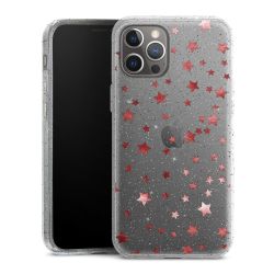 Silicone Glitter Case silver glitter