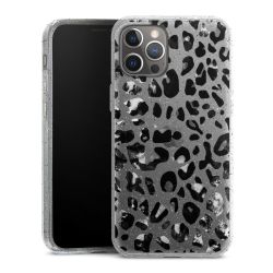 Silicone Glitter Case silver glitter