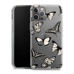 Silicone Glitter Case silver glitter