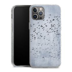 Silicone Glitter Case silver glitter