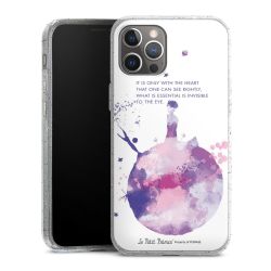 Silicone Glitter Case silver glitter