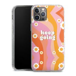 Silicone Glitter Case silver glitter