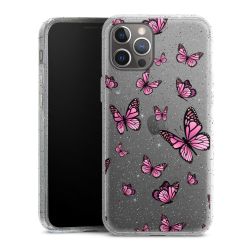 Silicone Glitter Case silver glitter