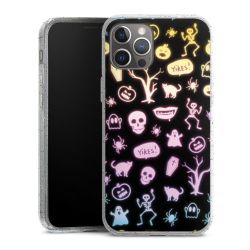 Silicone Glitter Case silver glitter