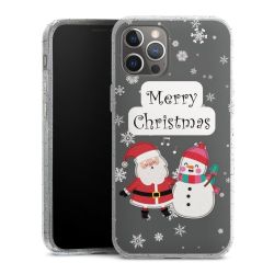 Silicone Glitter Case silver glitter