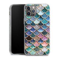 Silicone Glitter Case silver glitter