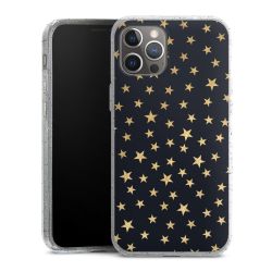 Silicone Glitter Case silver glitter