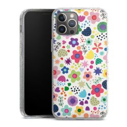 Silicone Glitter Case silver glitter