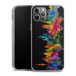 Silicone Glitter Case silver glitter