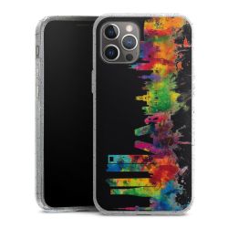 Silicone Glitter Case silver glitter