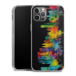 Silicone Glitter Case silver glitter