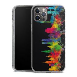 Silicone Glitter Case silver glitter