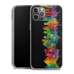 Silicone Glitter Case silver glitter