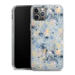 Silicone Glitter Case silver glitter