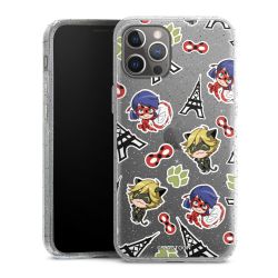 Silicone Glitter Case silver glitter