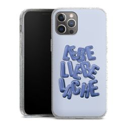 Silicone Glitter Case silver glitter