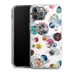 Silicone Glitter Case silver glitter